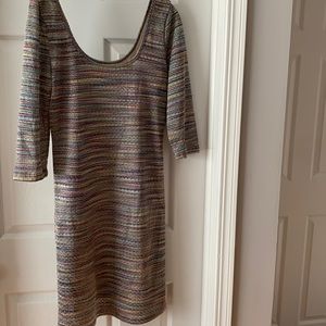 ABS cute dress! Very good  condition. Beige lining. Scooped neckline and back.